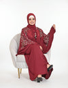 Butterfly Embroidery Abaya