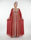 Chiffon Embroidered Kaftan