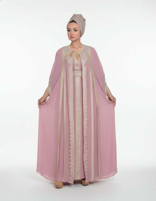 Chiffon Embroidered Kaftan