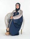 Full Zipper Butterfly Abaya