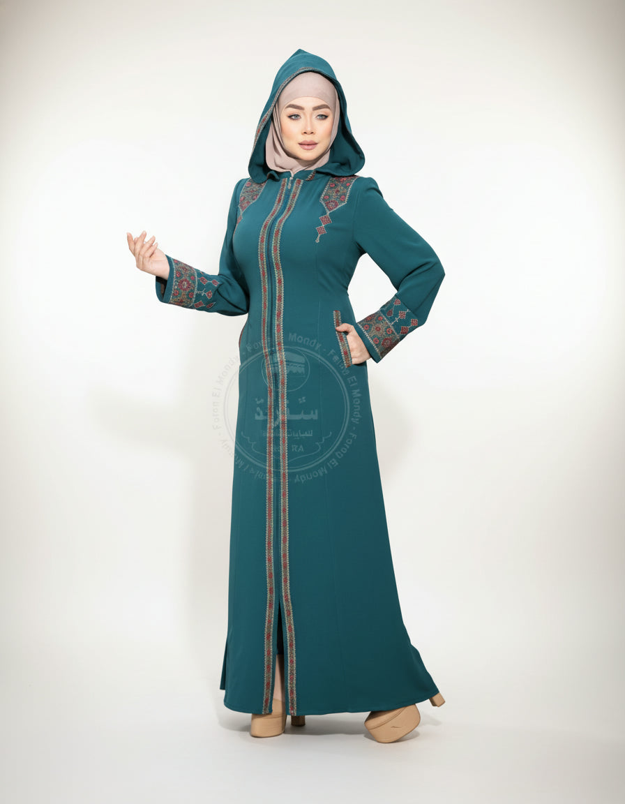 Sapphire Embroidered Abaya