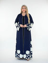 Modern Floral Embroidered Abaya set