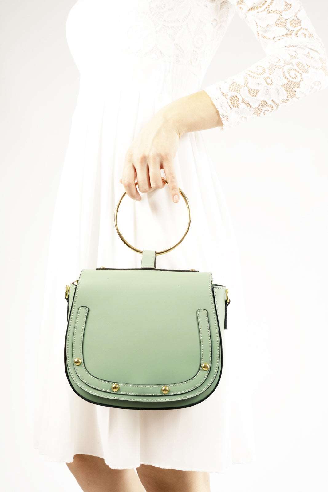 EKATERINA, BYCAST, MINT, LEATHER BAG