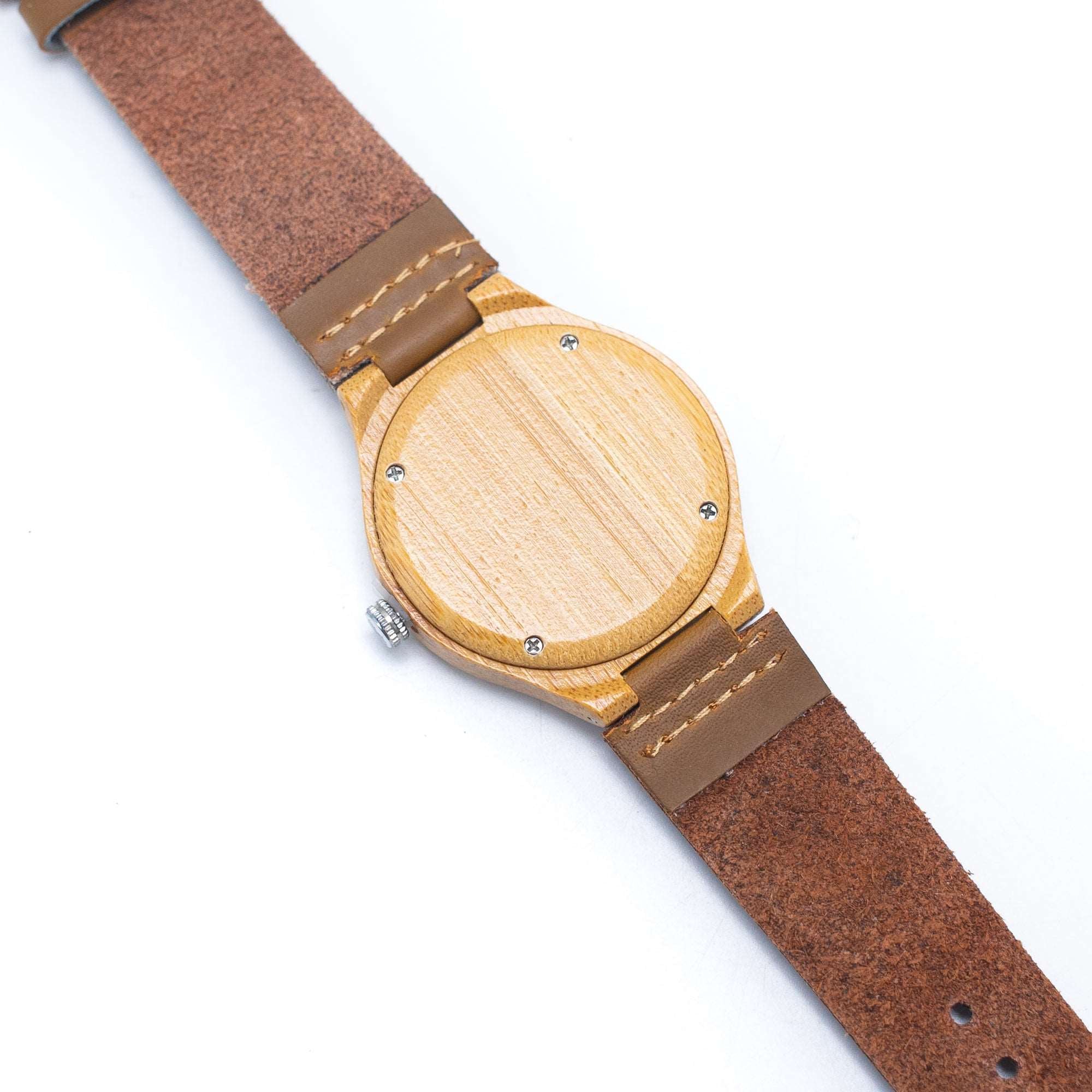 Bamboo Watch Eco women Colorful Watch Eco Natural Leather Strap WA-327(BOX-1)