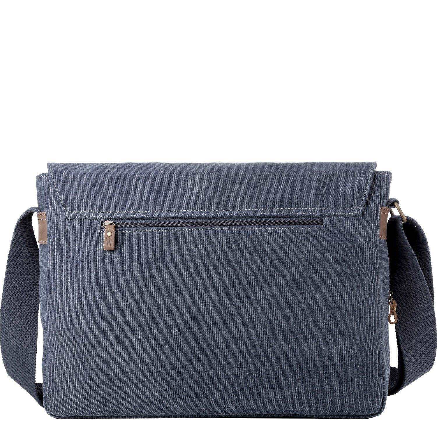 TRP0371 Troop London Classic Canvas Laptop Large Messenger Bag - 18'' Diagonally