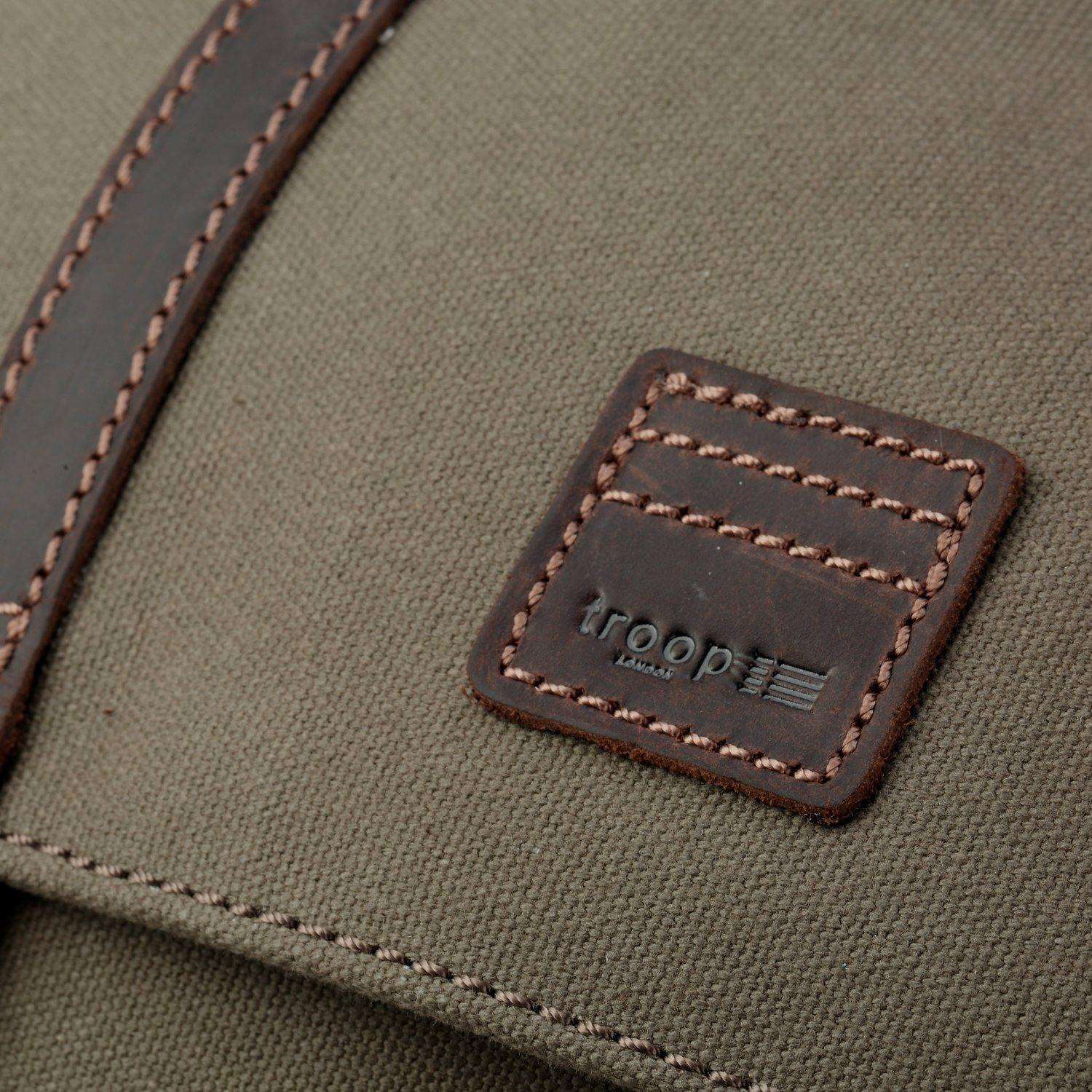 TRP0511 Troop London Heritage Waxed Canvas Daypack Backpack
