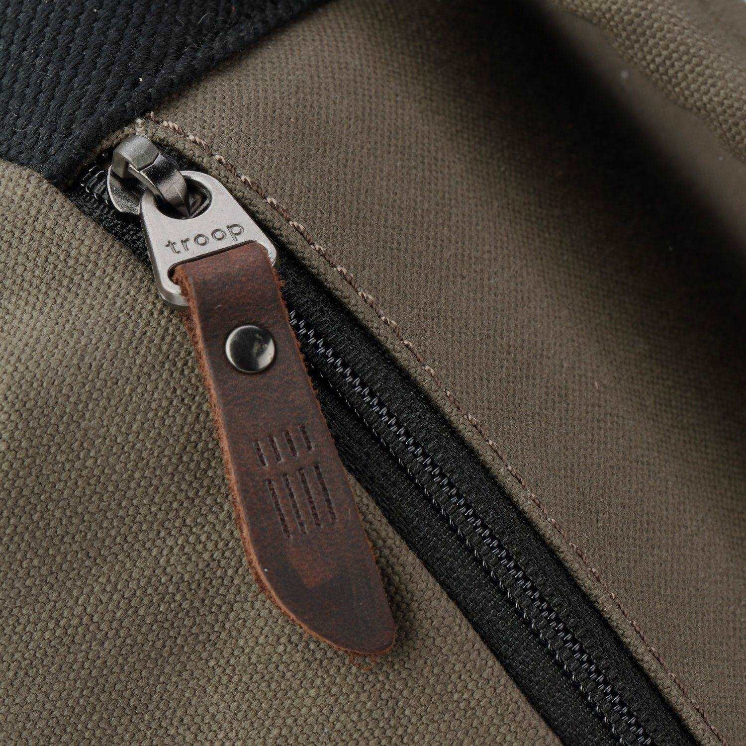 TRP0511 Troop London Heritage Waxed Canvas Daypack Backpack