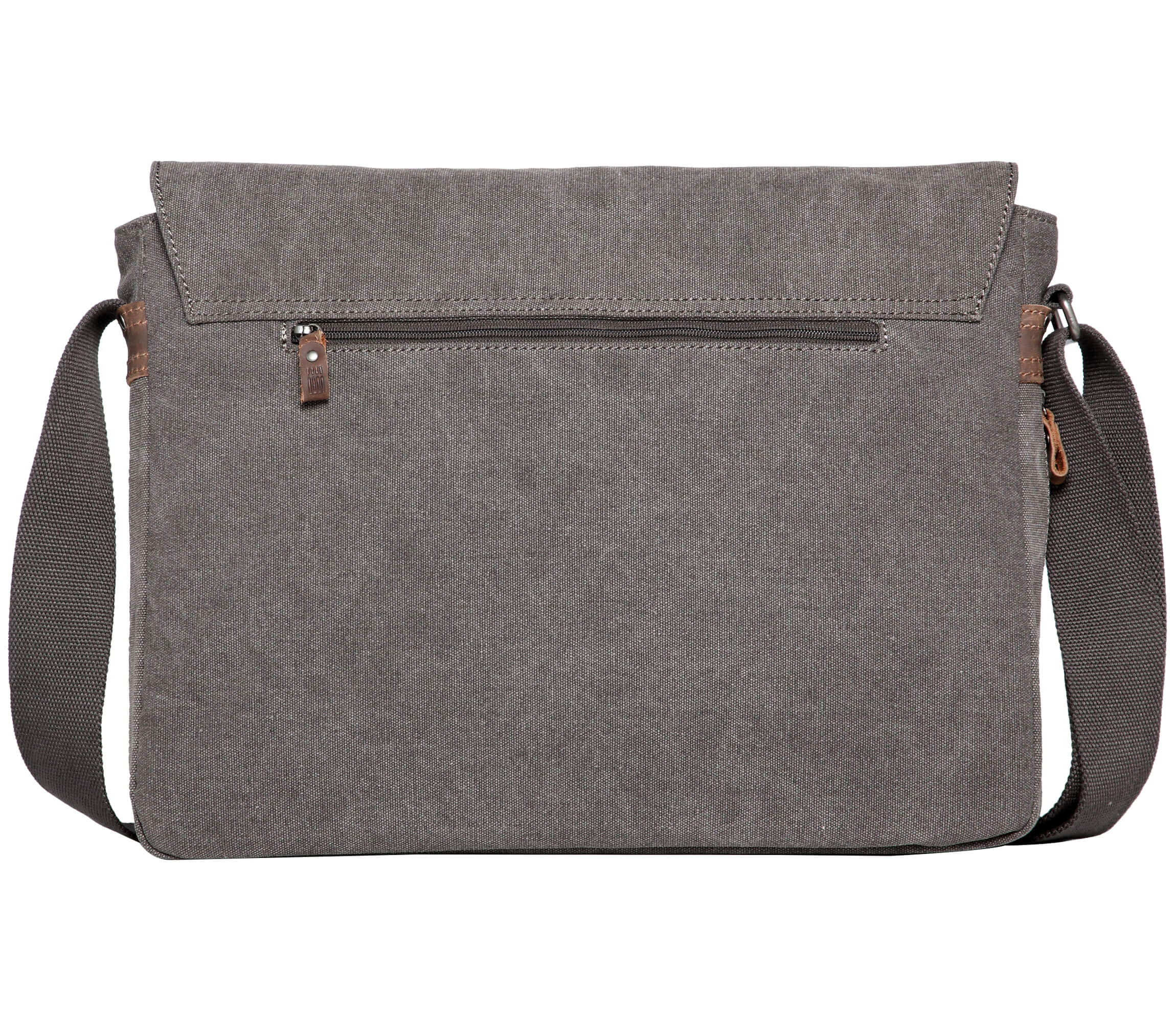 TRP0371 Troop London Classic Canvas Laptop Large Messenger Bag - 18'' Diagonally