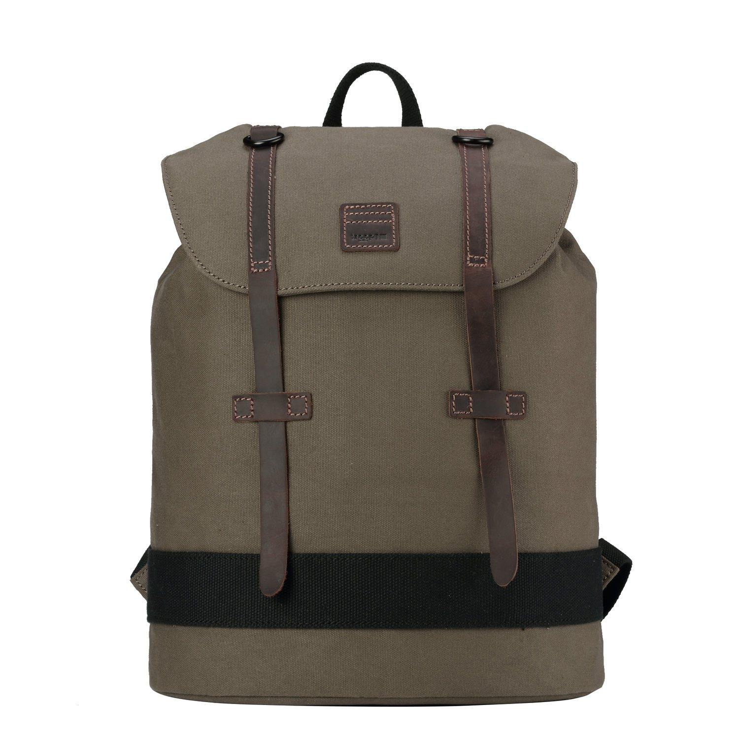TRP0511 Troop London Heritage Waxed Canvas Daypack Backpack
