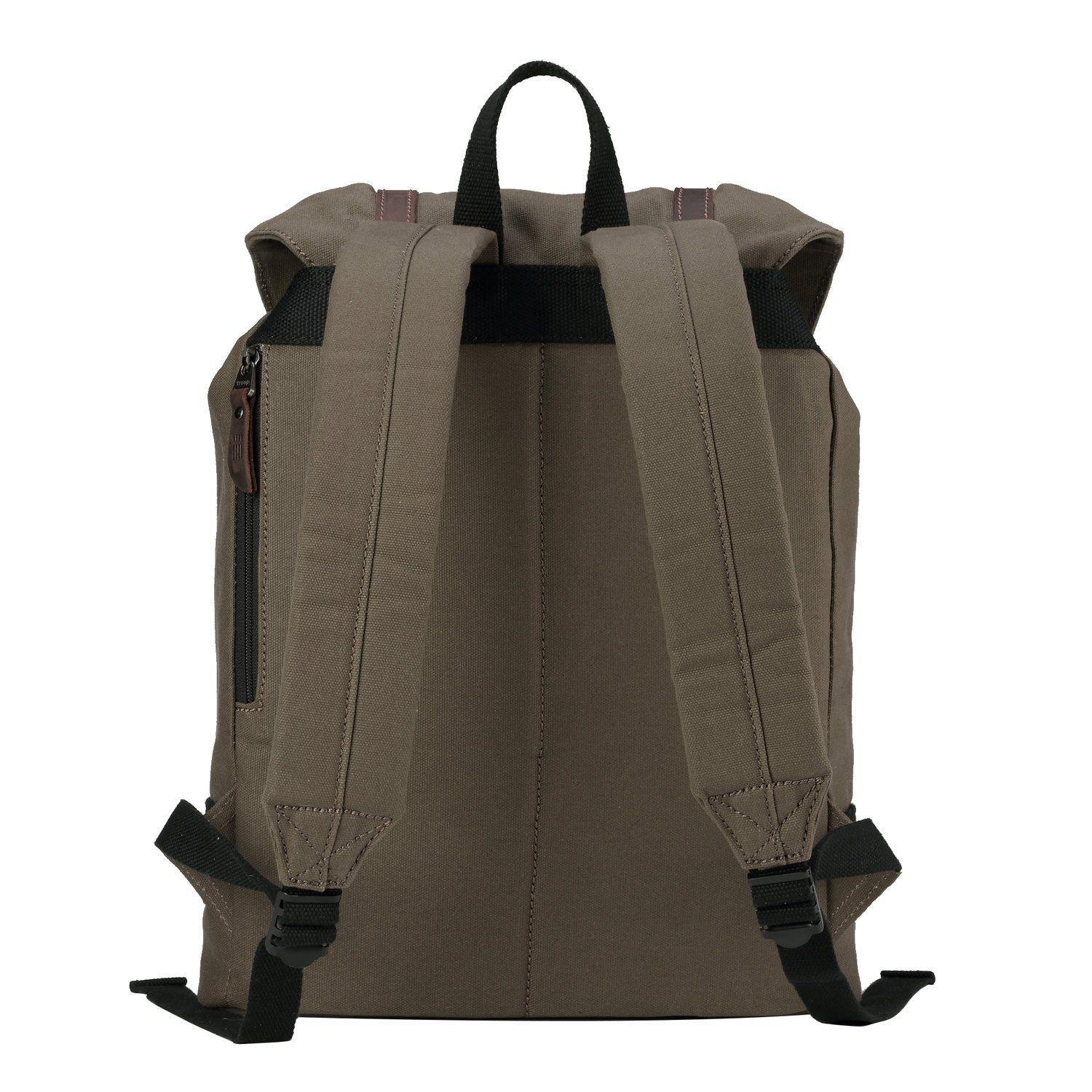 TRP0511 Troop London Heritage Waxed Canvas Daypack Backpack