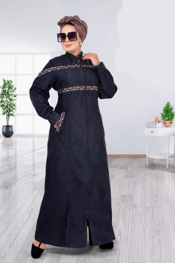 Update more than 156 latest denim abaya designs