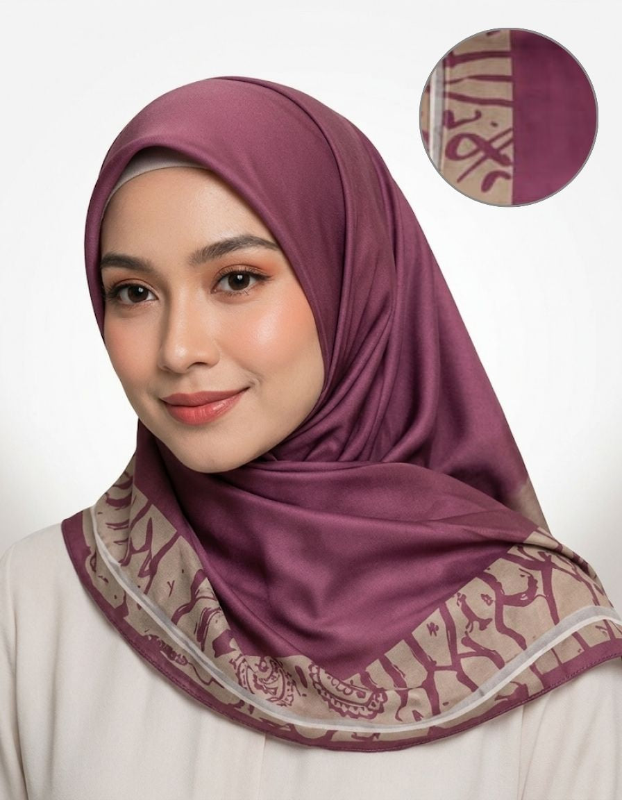Printed Chiffon Square Hijab