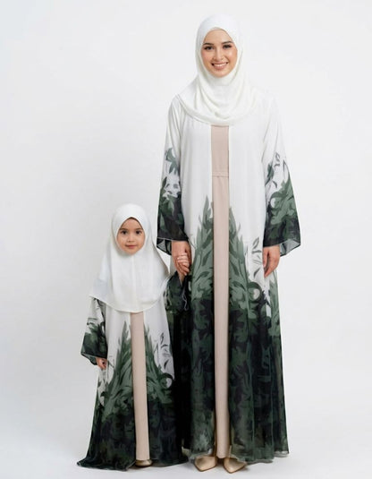 Sabah Mother & Daughter Abaya Set