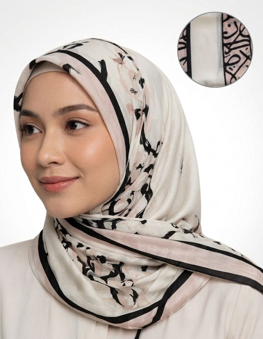 Printed Chiffon Square Hijab