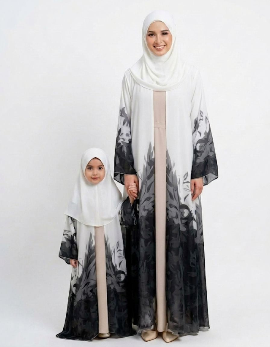 Sabah Mother & Daughter Abaya Set
