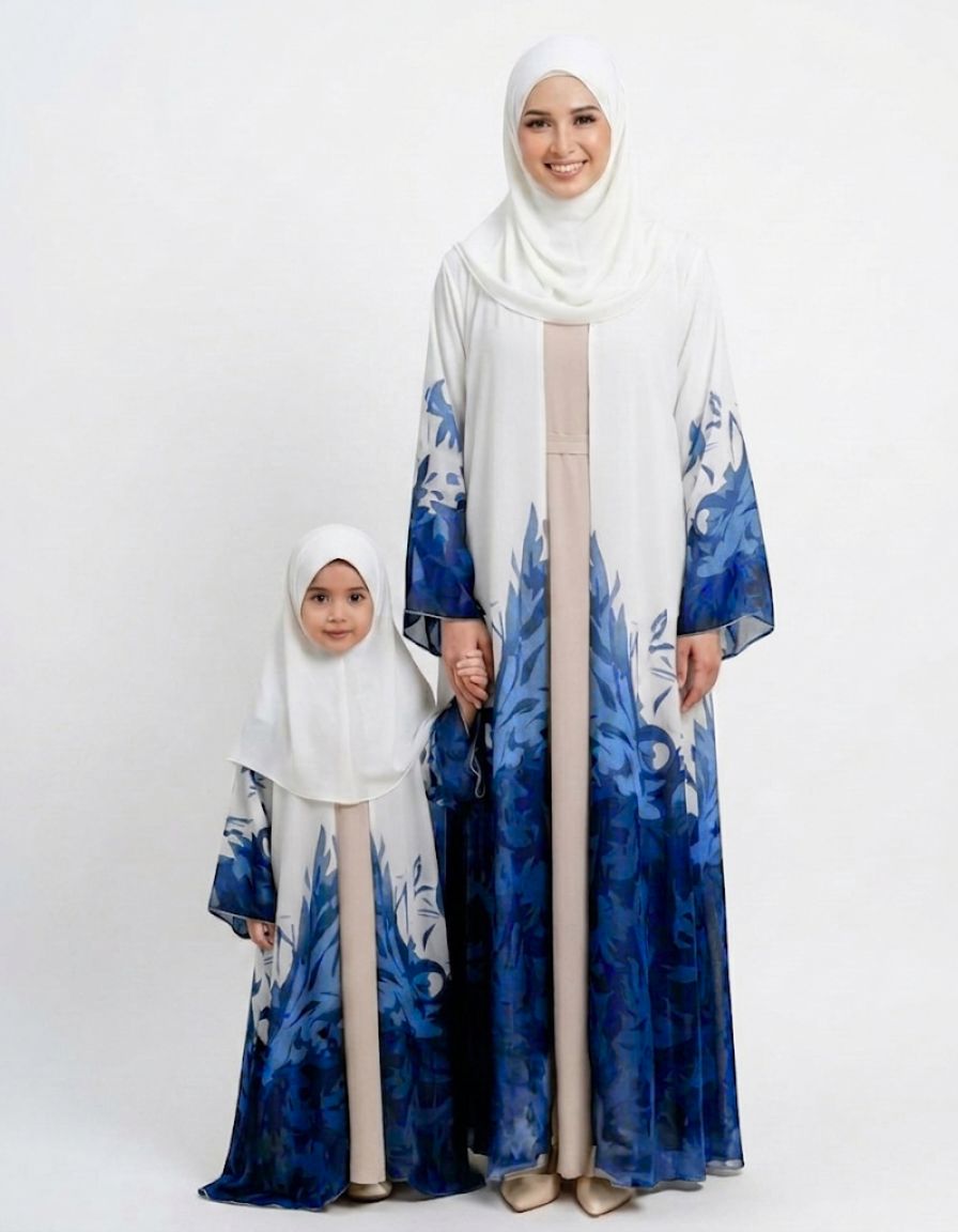 Sabah Mother & Daughter Abaya Set