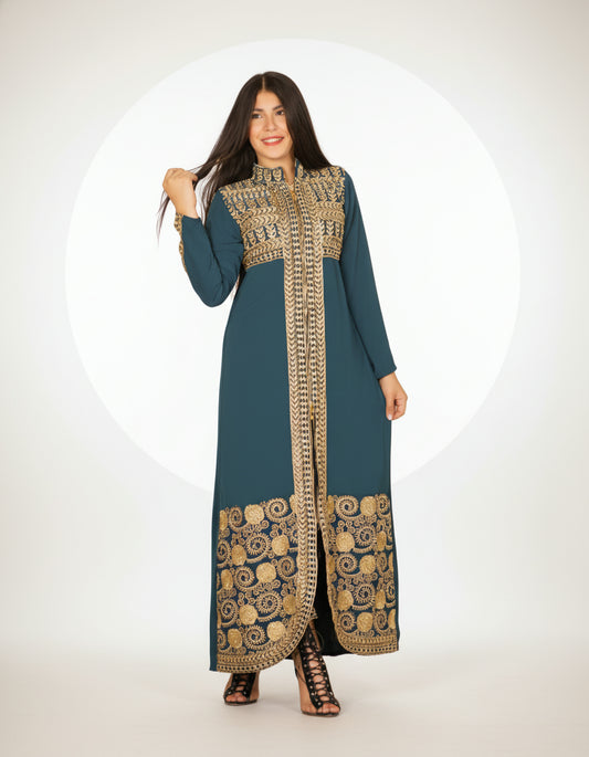 Ameerah Elegant Silk Kaftan