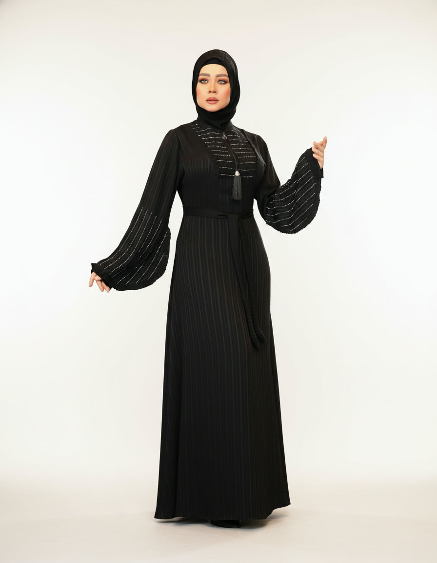 Closed Front Stylish Abaya