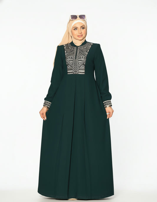 Embroidered Modest Abaya
