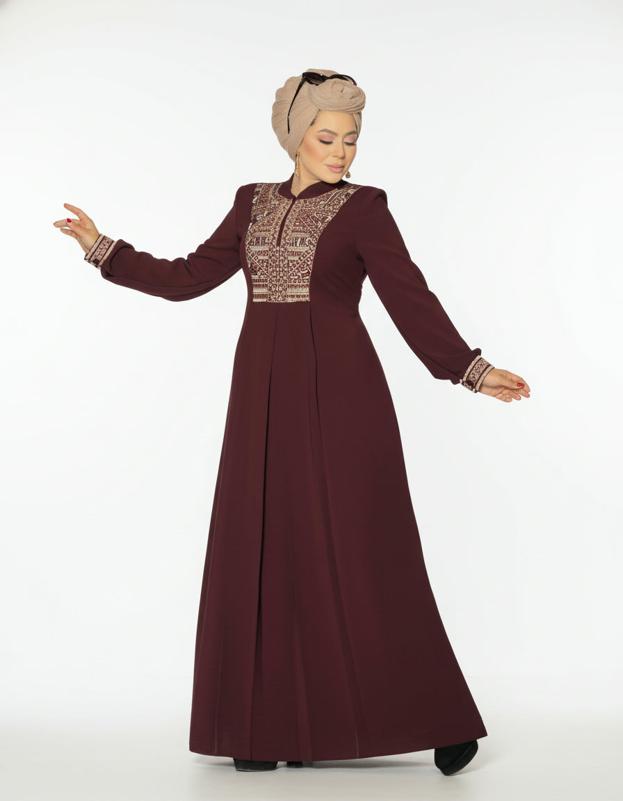Embroidered Modest Abaya