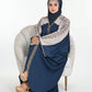 Full Zipper Butterfly Abaya