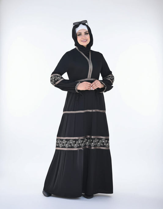 Golden Elegance Maxi Dress