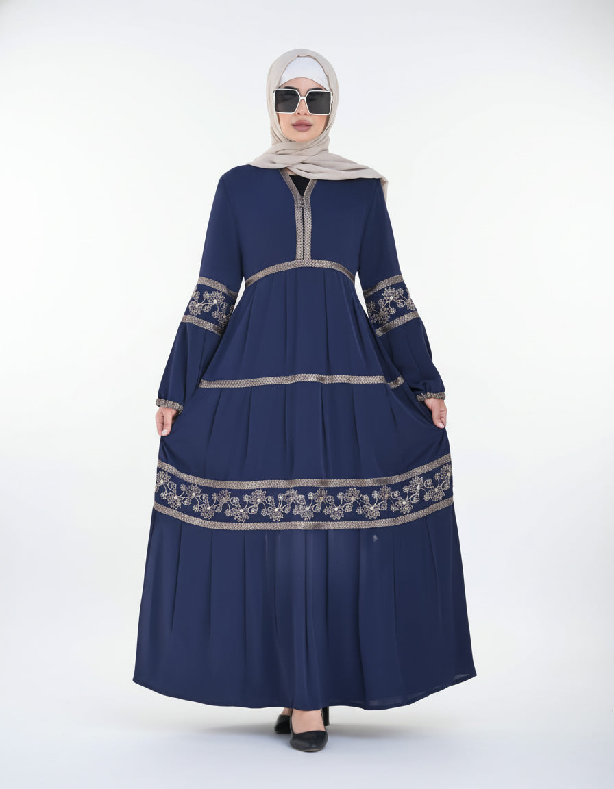 Golden Elegance Maxi Dress