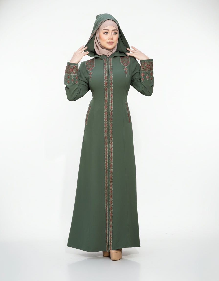 Sapphire Embroidered Abaya
