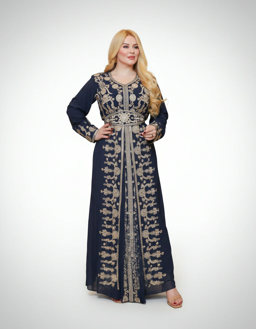 The Majestic Embroidery Series: Premium Kaftan