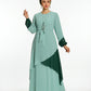 Bi-Color Chiffon Dress