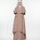 Two-piece layered Jilbab