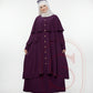 Two-piece layered Jilbab