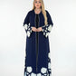 Modern Floral Embroidered Abaya set