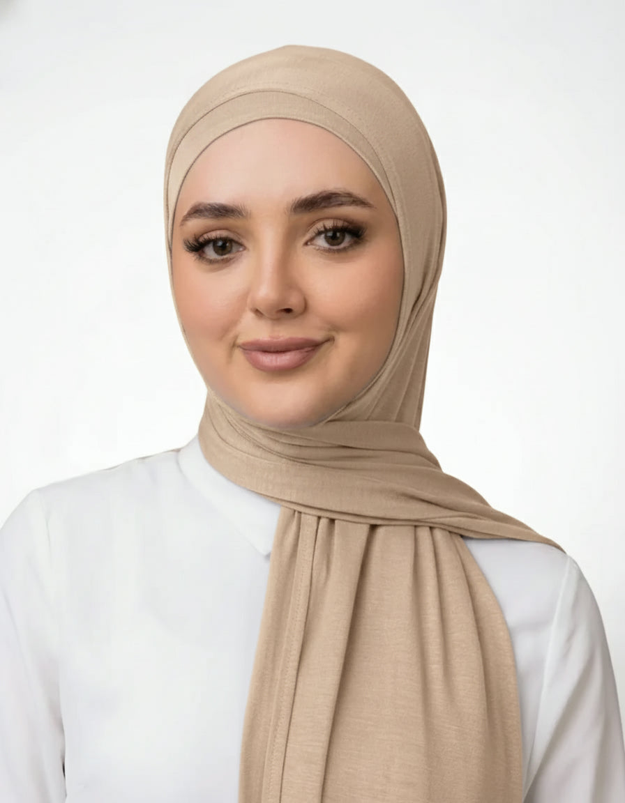 Premium Soft Stretch Two Piece Jersey Hijab