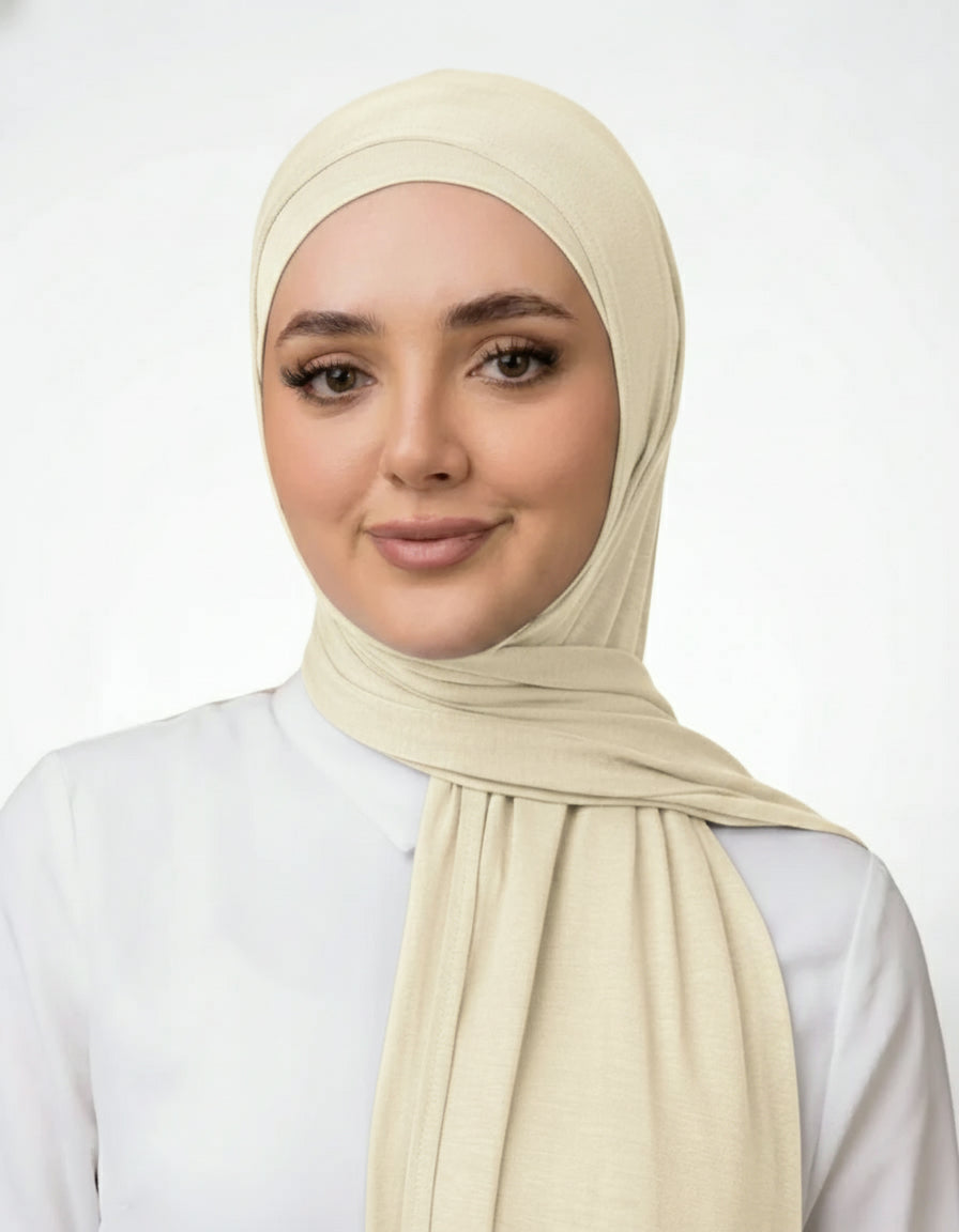 Premium Soft Stretch Two Piece Jersey Hijab