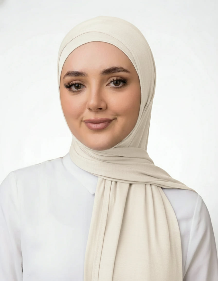 Premium Soft Stretch Two Piece Jersey Hijab