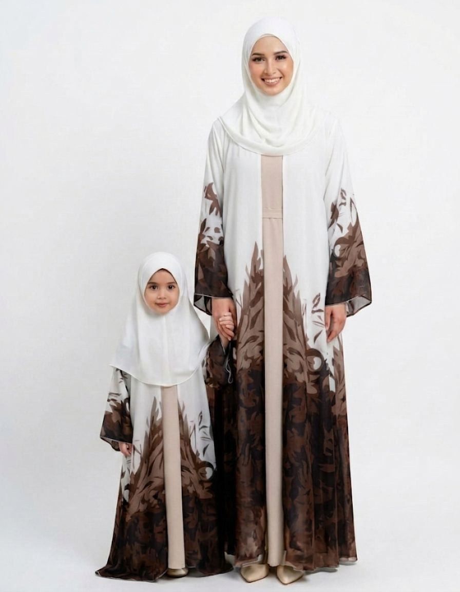 Sabah Mother & Daughter Abaya Set