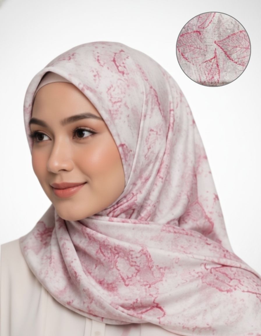Printed Chiffon Square Hijab