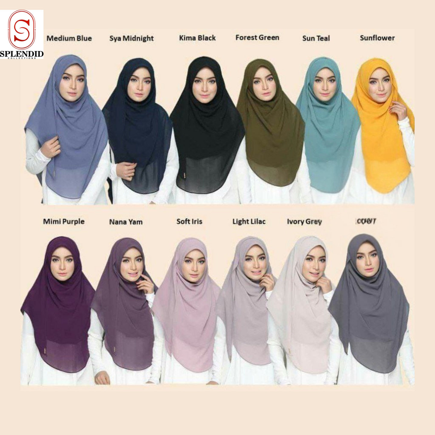Solid Color Chiffon Shawls