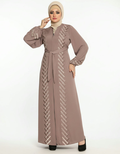 Elegant Silk Abaya