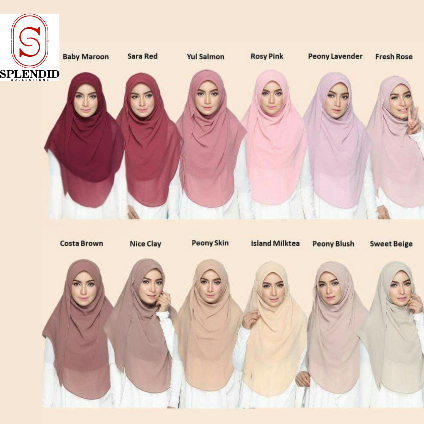Solid Color Chiffon Shawls