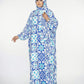 The Noor Jilbab: Beautiful Printed One-Piece Prayer Jilbab (Instant Coverage)