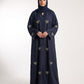 Pearl Bow Embellished Abaya
