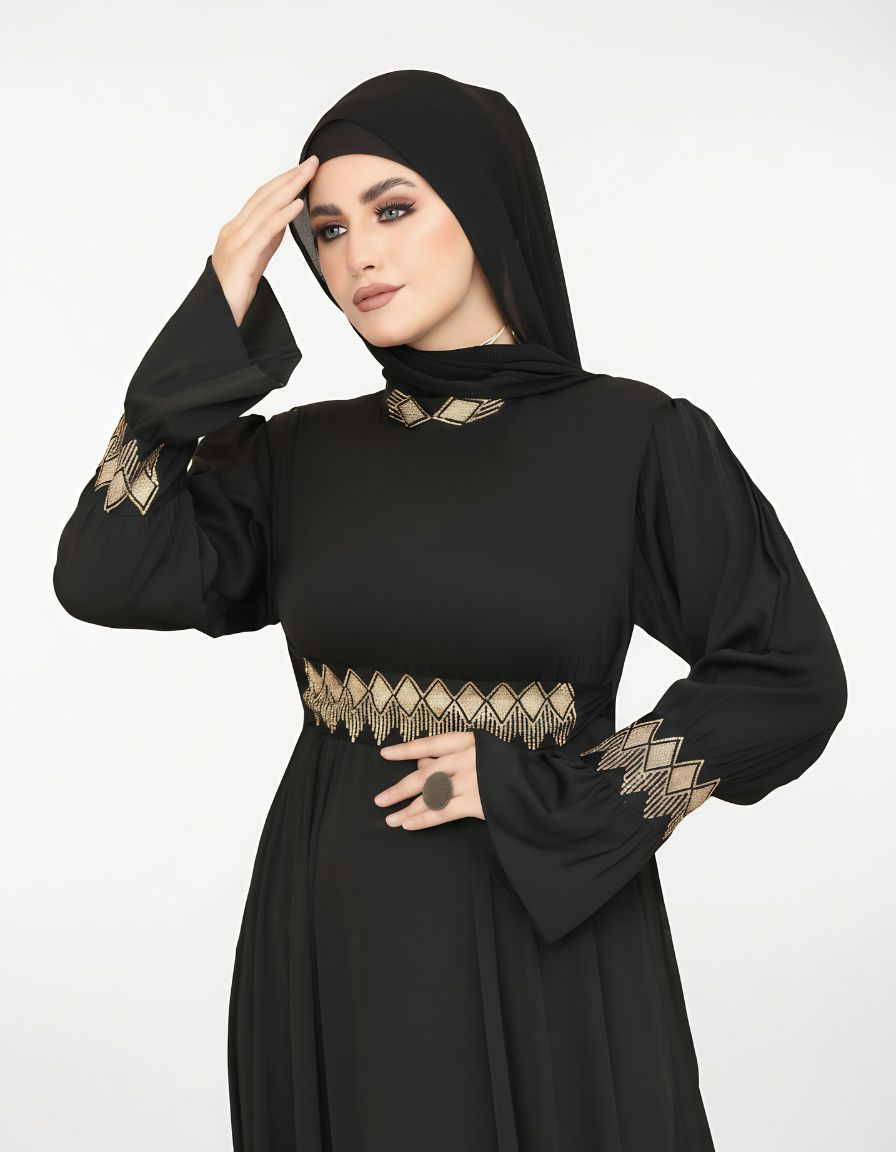 Flowy Dress with Clinched Waist
