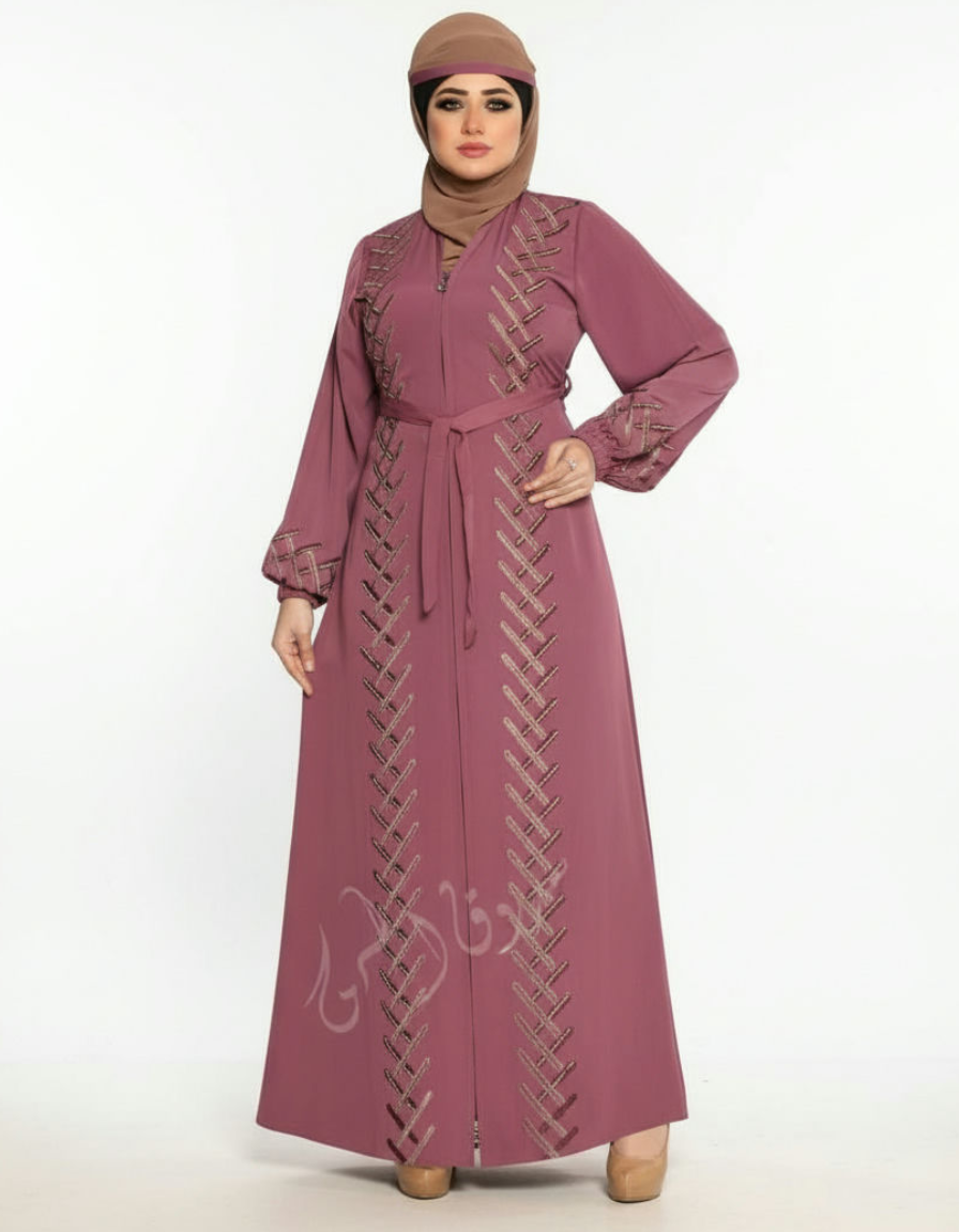 Elegant Silk Abaya
