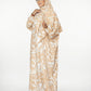 The Noor Jilbab: Beautiful Printed One-Piece Prayer Jilbab (Instant Coverage)