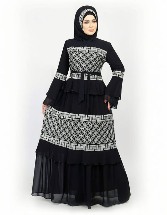 Majestic Black Abaya