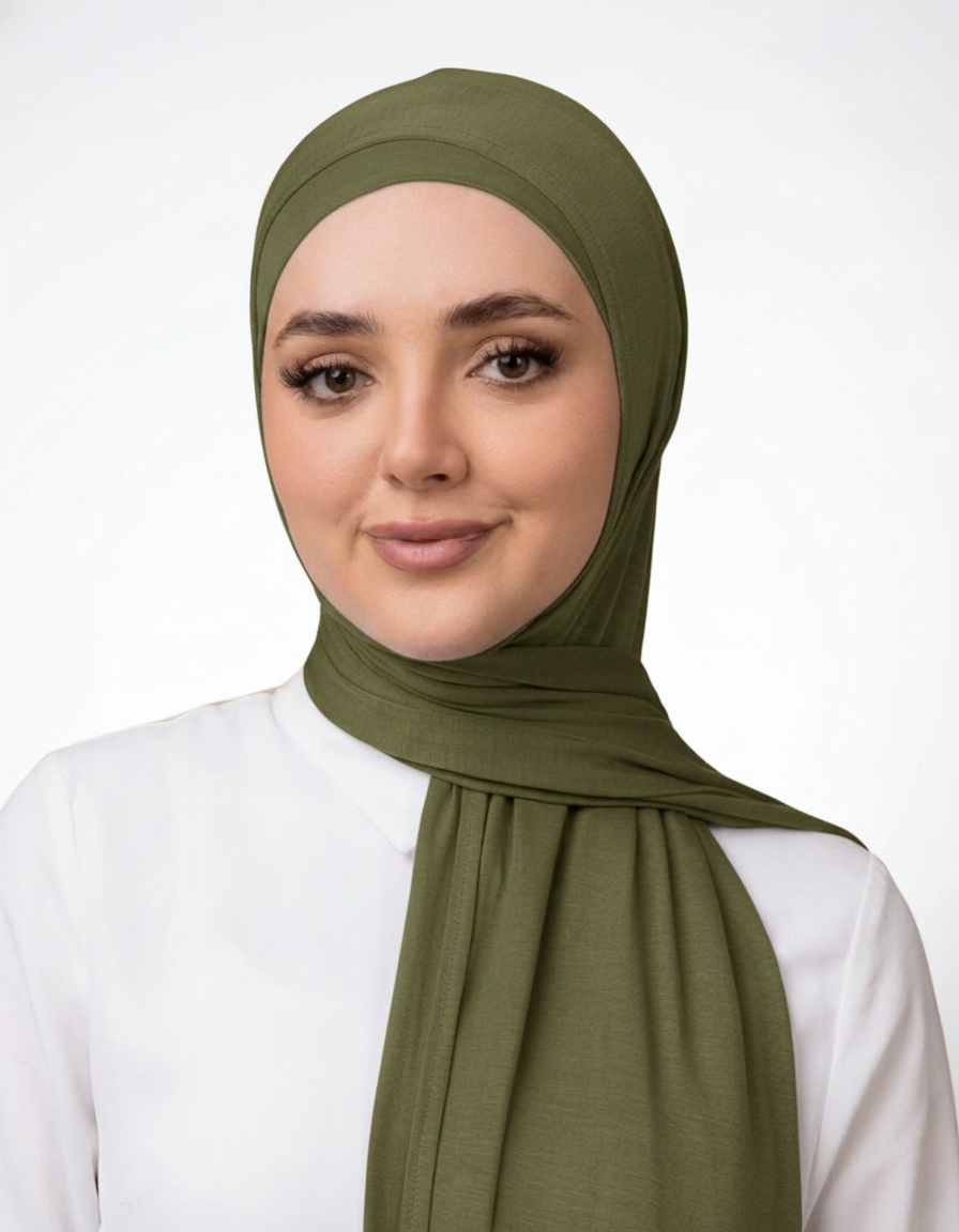 Premium Soft Stretch Two Piece Jersey Hijab
