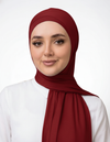 Premium Soft Stretch Two Piece Jersey Hijab