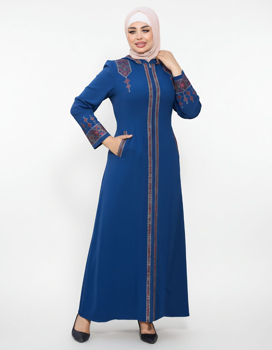Sapphire Embroidered Abaya